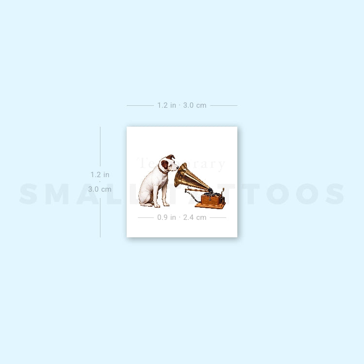 His Master's Voice Temporary Tattoo (Set of 3)