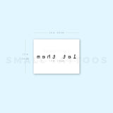 Typewriter Font Let Them Temporary Tattoo (Set of 3)