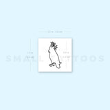 Fine Line Cockatoo Temporary Tattoo (Set of 3)