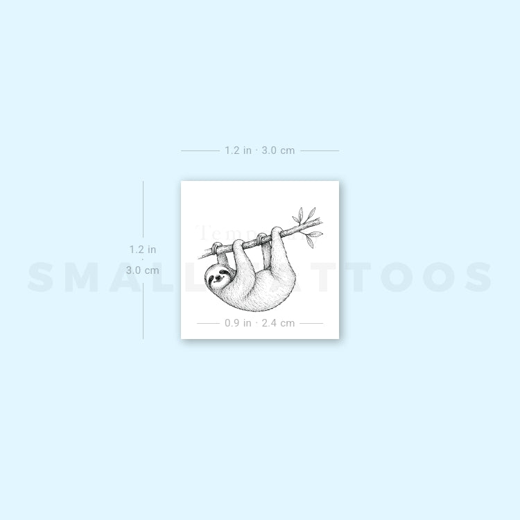 Sloth Temporary Tattoo (Set of 3)