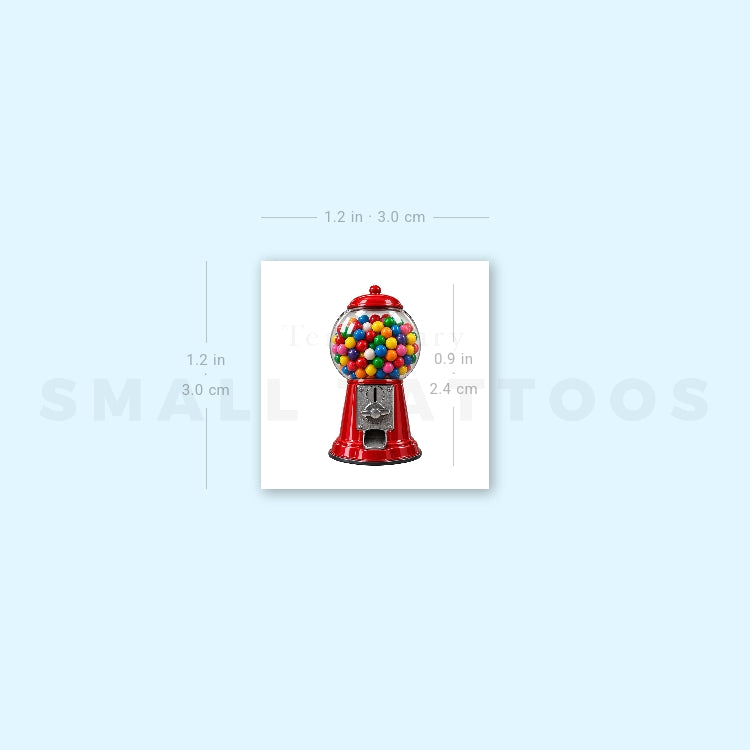 Gumball Machine Temporary Tattoo (Set of 3)
