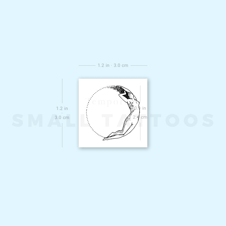 Tatuaje temporal pequeño de Selene (juego de 3)