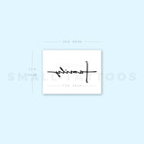 Family Cross Temporary Tattoo (Set of 3)