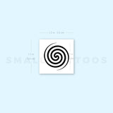 Fermat's Spiral Temporary Tattoo (Set of 3)
