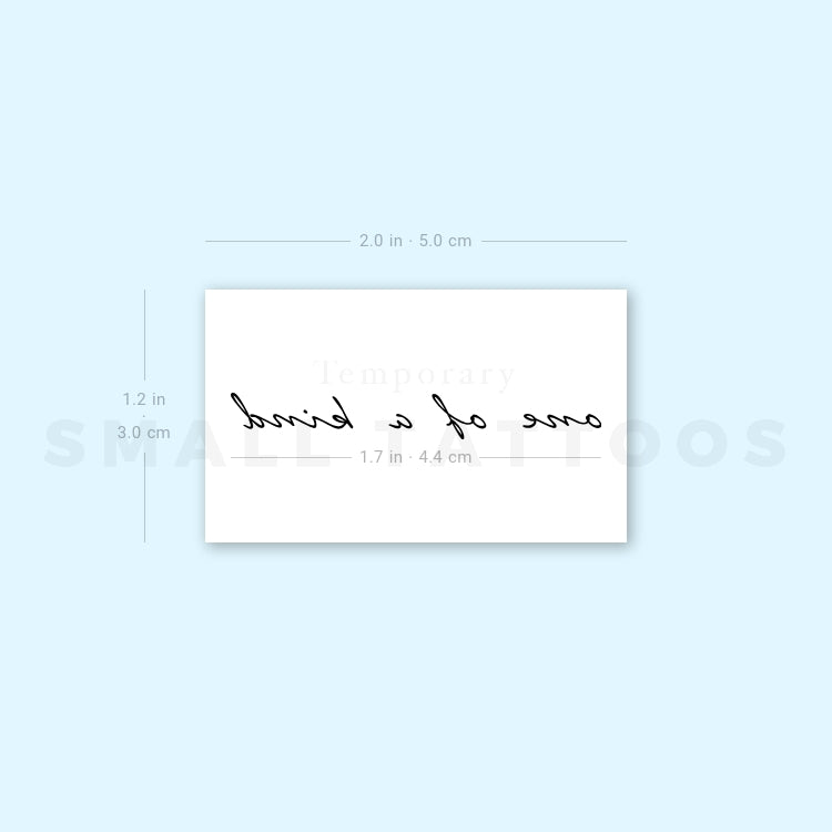 One Of A Kind Temporary Tattoo (Set of 3)