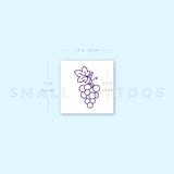 Grapes Temporary Tattoo (Set of 3)