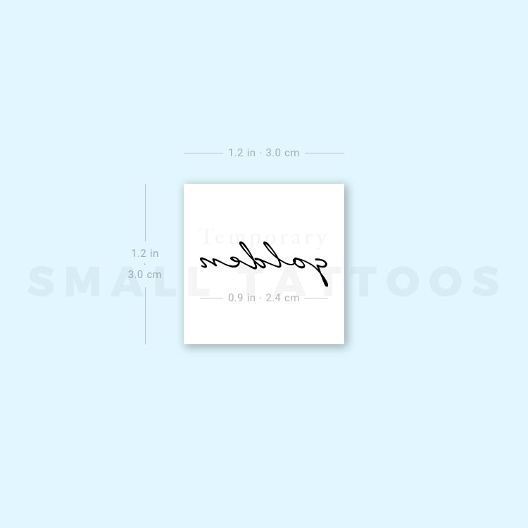 Golden Temporary Tattoo (Set of 3)