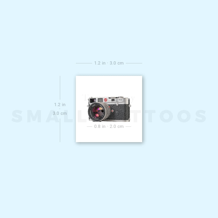 Reflex Camera Temporary Tattoo (Set of 3)