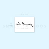 Just Be Temporary Tattoo (Set of 3)