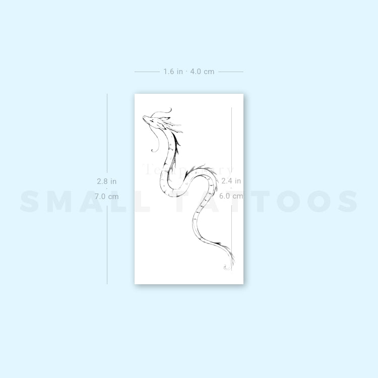 Dragon By Stefano Mazza Temporary Tattoo (Set of 3)