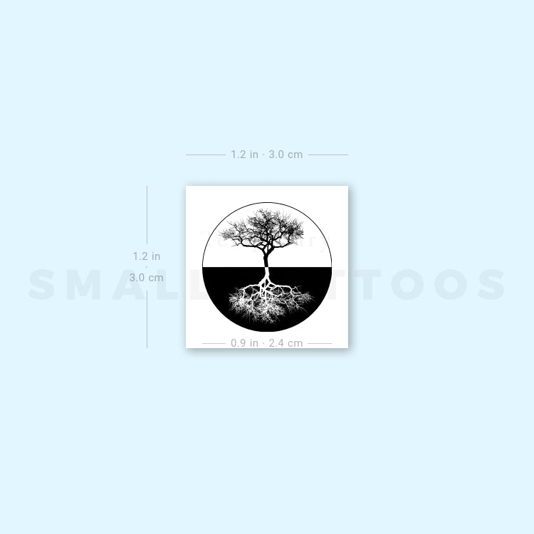 Dual Tree Of Life Temporary Tattoo (Set of 3)