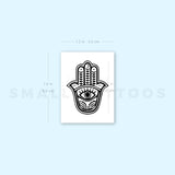 Small Hamsa Temporary Tattoo (Set of 3)