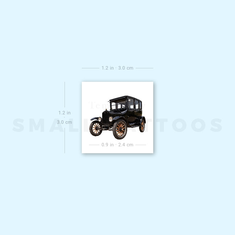 Ford Model-T Temporary Tattoo (Set of 3)