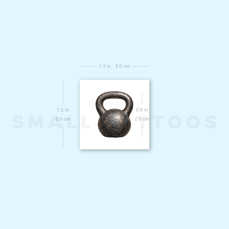 Kettlebell Temporary Tattoo (Set of 3)