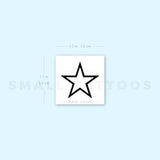 Star Outline Temporary Tattoo (Set of 3)