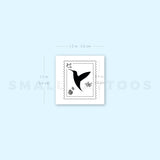 Hummingbird Stamp Temporary Tattoo (Set of 3)