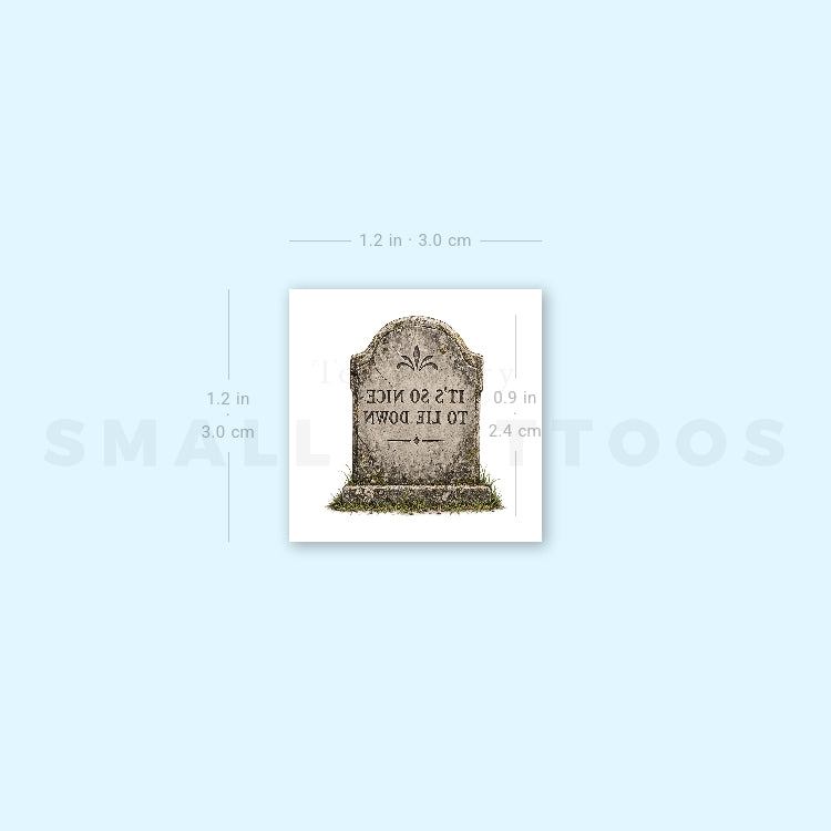 Headstone Temporary Tattoo (Set of 3)