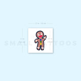 Gingerbread Temporary Tattoo (Set of 3)