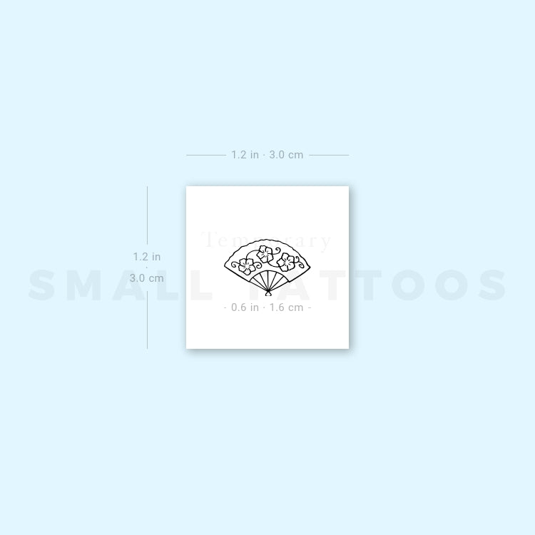 Hand Fan Temporary Tattoo (Set of 3)
