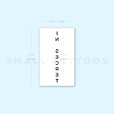 In Secret Temporary Tattoo (Set of 3)