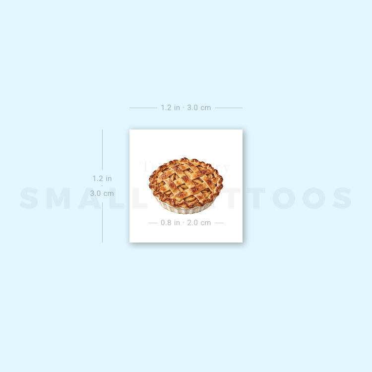 Apple Pie Temporary Tattoo (Set of 3)
