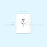 Little Rose By Stefano Mazza Temporary Tattoo (Set of 3)