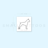 Boxer Temporary Tattoo (Set of 3)