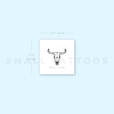 Cow Skull Temporary Tattoo (Set of 3)