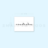 Whatever Temporary Tattoo (Set of 3)