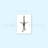 Stabbed Sword Temporary Tattoo (Set of 3)