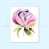Peony Head By Ann Lilya Temporary Tattoo (Set of 3)