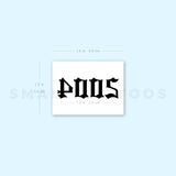 Gothic 2004 Temporary Tattoo (Set of 3)