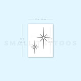 Shining Star Sparkles Temporary Tattoo (Set of 3)