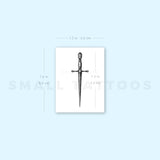 Dagger Temporary Tattoo (Set of 3)