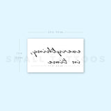 Everything, In Time (two Lines) Temporary Tattoo (Set of 3)