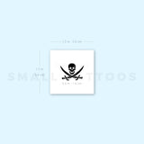 Jolly Roger Temporary Tattoo (Set of 3)