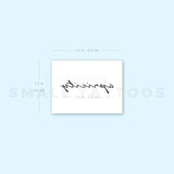 Apricity Temporary Tattoo (Set of 3)