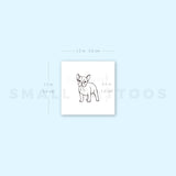 Tiny French Bulldog Temporary Tattoo (Set of 3)
