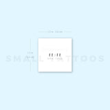 Little 11:11 Angel Number Temporary Tattoo (Set of 3)