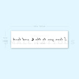 I Love You To The Moon And Back Temporary Tattoo (Set of 3)