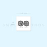 Double Spiral Temporary Tattoo (Set of 3)