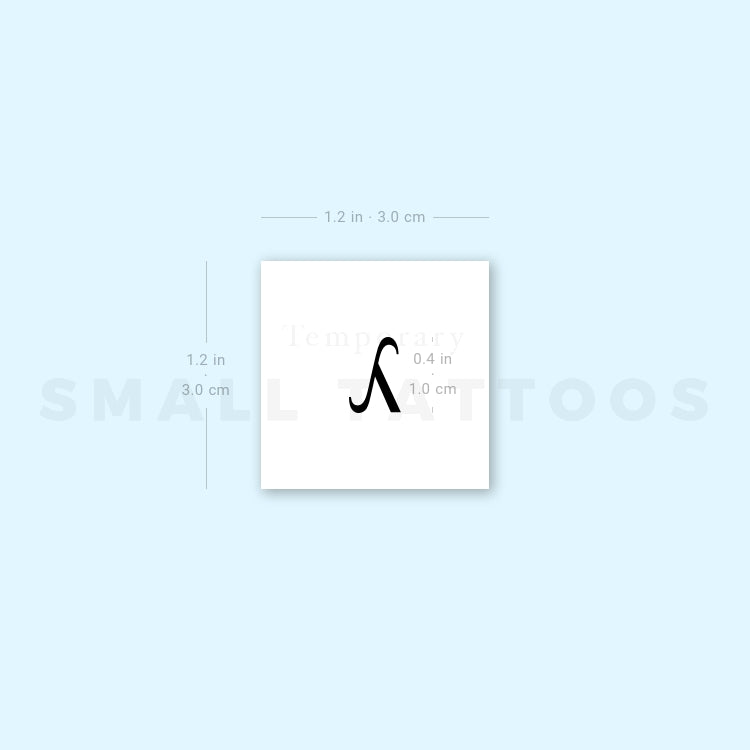 Tatuaje temporal Lambda (juego de 3)