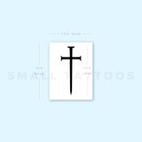 Cross Sword Temporary Tattoo (Set of 3)