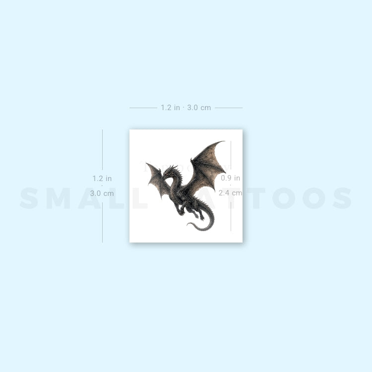 Flying Dragon Temporary Tattoo (Set of 3)