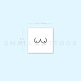 Woman Breasts Temporary Tattoo (Set of 3)