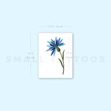 Little Cornflower By Ann Lilya Temporary Tattoo (Set of 3)