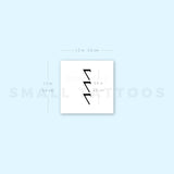 Vertical 777 Temporary Tattoo (Set of 3)