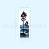 Night Tree By Ann Lilya Temporary Tattoo (Set of 3)