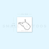 West Virginia Temporary Tattoo (Set of 3)