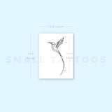Long-tailed Sylph Hummingbird Temporary Tattoo (Set of 3)